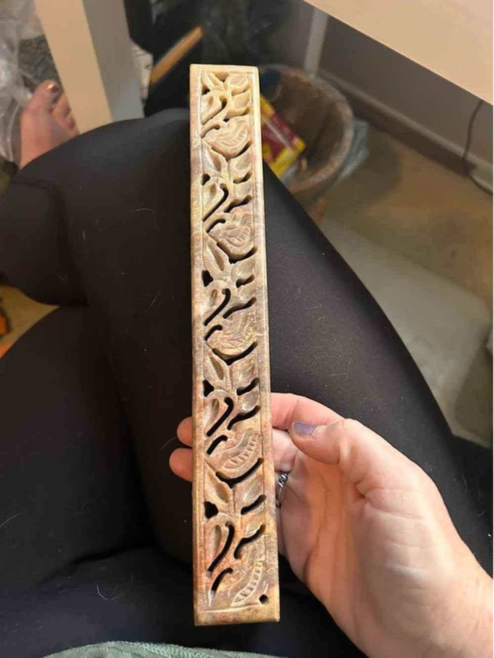 Stone incense box